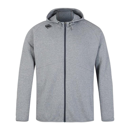 Static Marl - Front - Canterbury Mens Tempo Raglan Workout Full Zip Hoodie