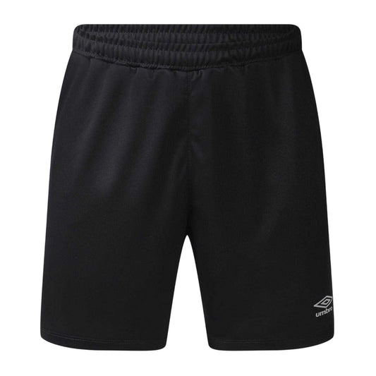 Black - Front - Umbro Mens Fitness Shorts