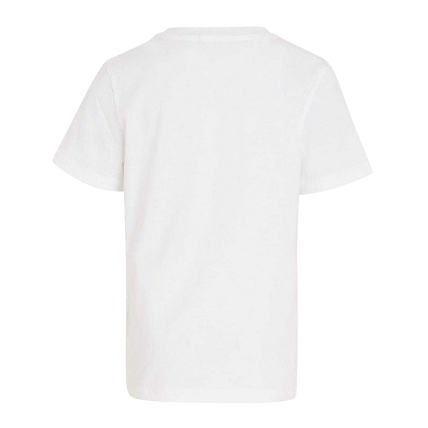 Bright White - Back - Calvin Klein Childrens-Kids Monogram Cotton T-Shirt