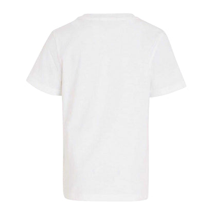 Bright White - Back - Calvin Klein Childrens-Kids Monogram Cotton T-Shirt