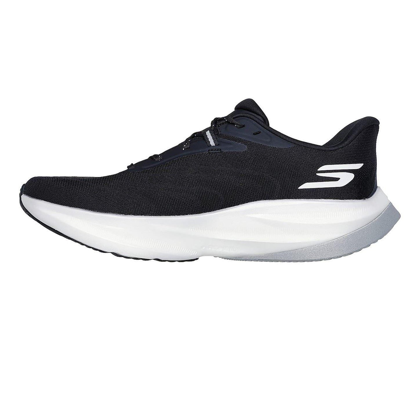 Black-White - Back - Skechers Mens Aero Spark Running Trainers