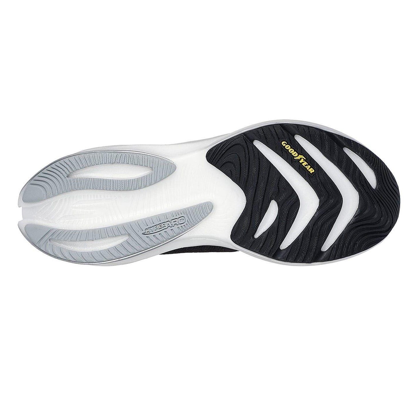 Black-White - Side - Skechers Mens Aero Spark Running Trainers