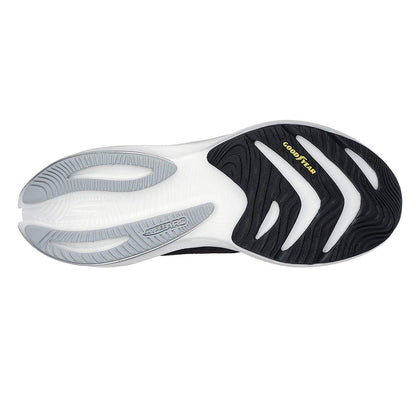 Black-White - Side - Skechers Mens Aero Spark Running Trainers