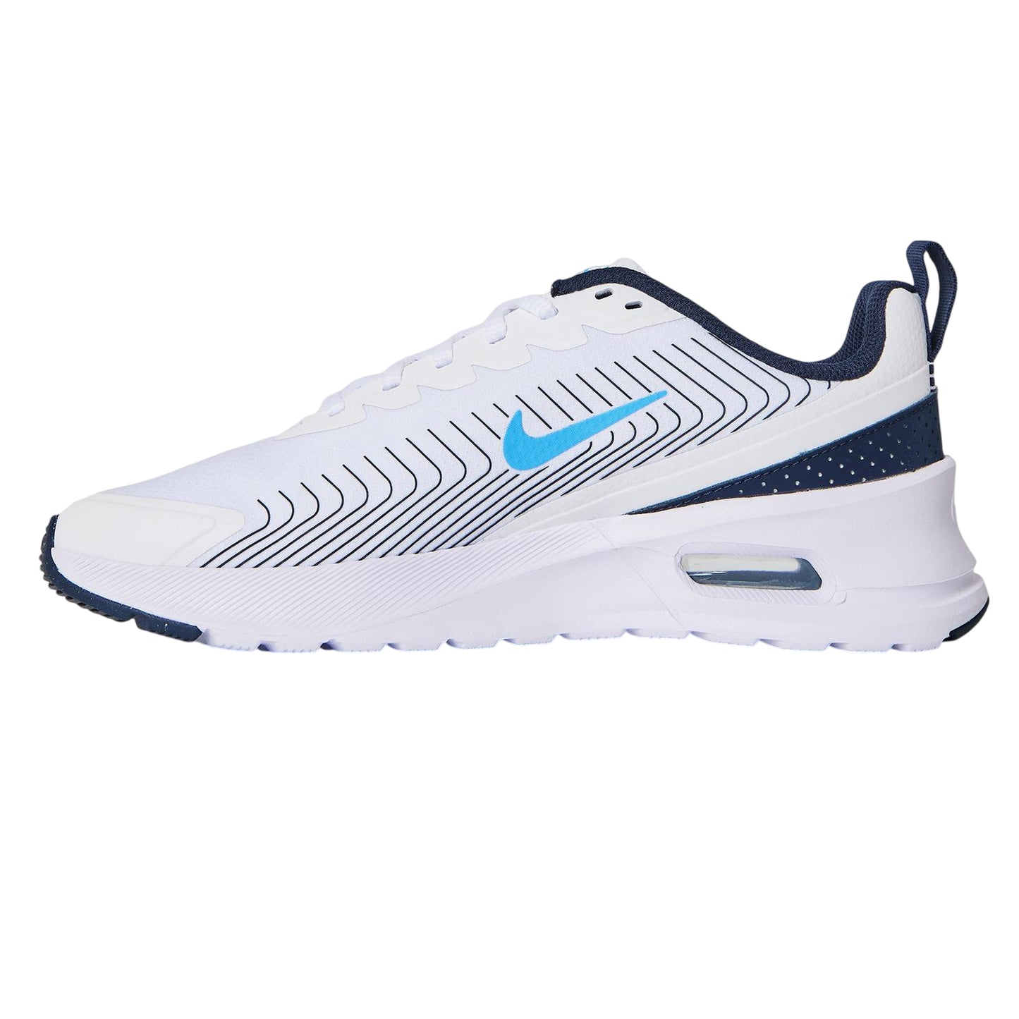 White-Blue - Back - Nike Mens Max Nuaxis Trainers