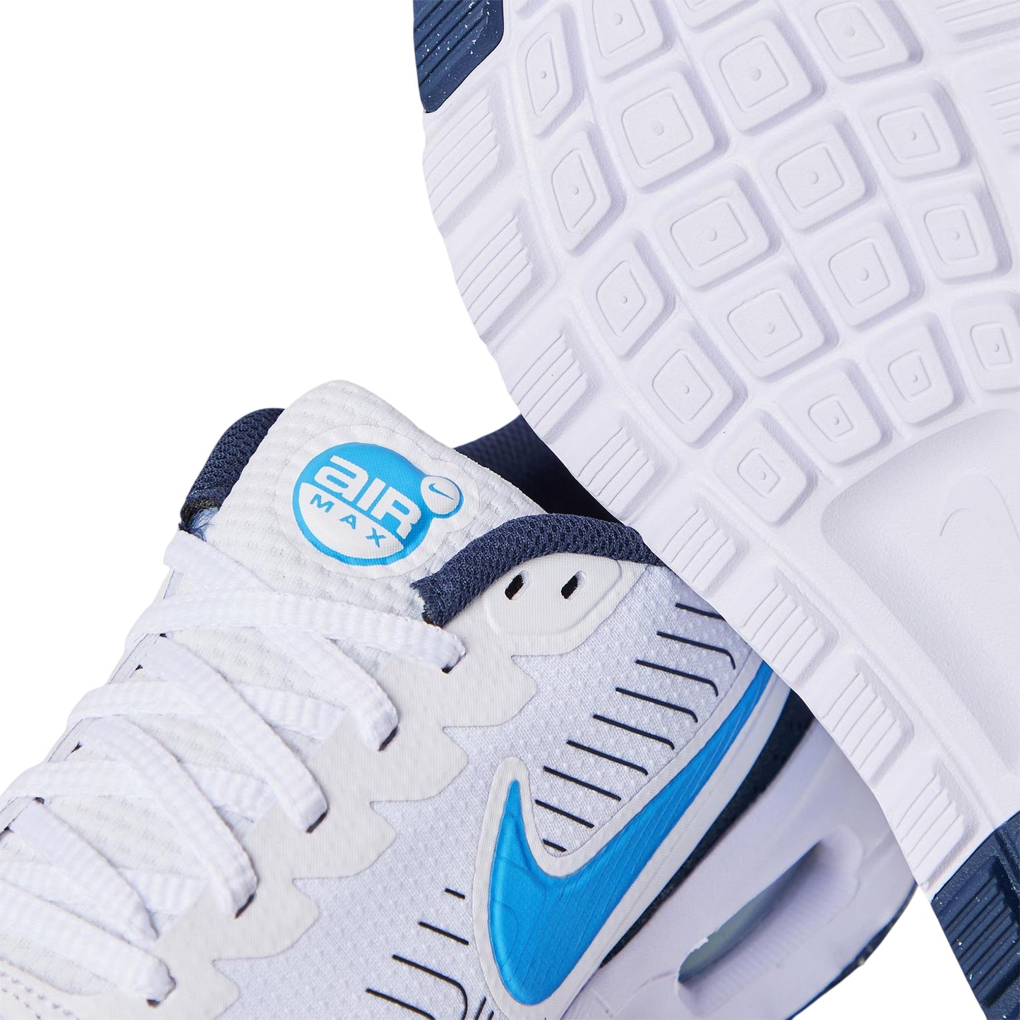 White-Blue - Lifestyle - Nike Mens Max Nuaxis Trainers