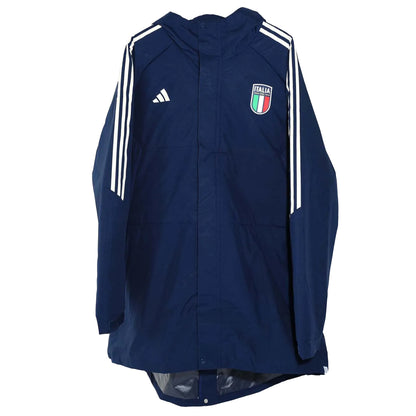Blue - Front - Adidas Mens Condivo 23 Stadium Italy Parka
