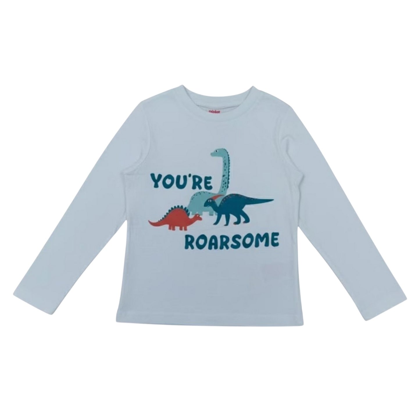 Multicoloured - Side - Star Childrens-Kids Dinosaur Long Pyjama Set (Pack of 3)