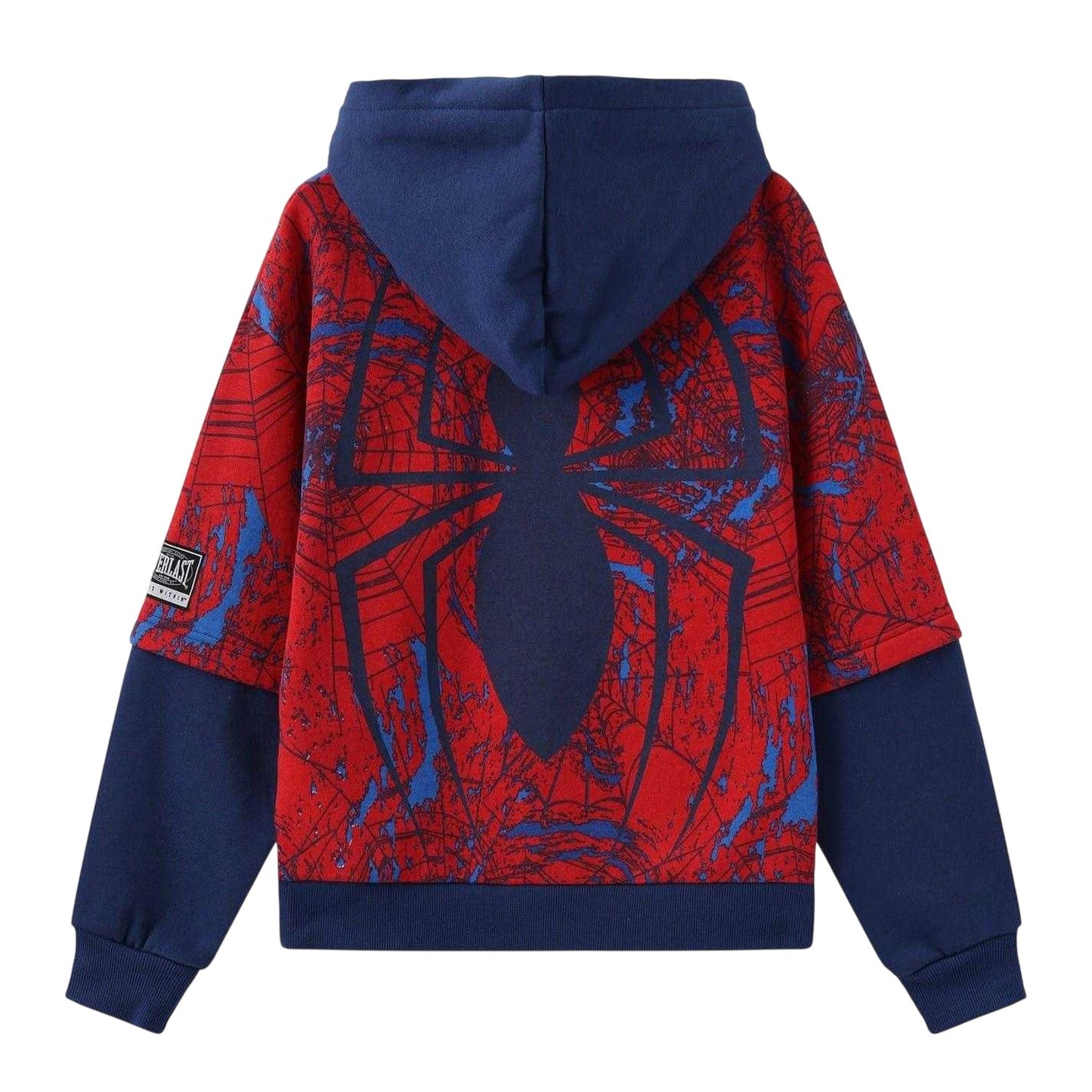 Red - Back - Everlast Childrens-Kids Spider-Man Cotton Hoodie