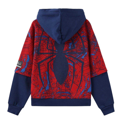 Red - Back - Everlast Childrens-Kids Spider-Man Cotton Hoodie