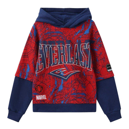 Red - Front - Everlast Childrens-Kids Spider-Man Cotton Hoodie
