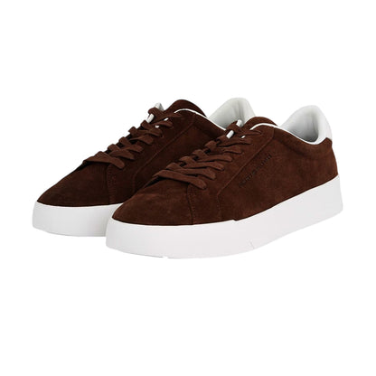 Brown - Lifestyle - Tommy Hilfiger Mens Pebble Grain Court Leather Trainers