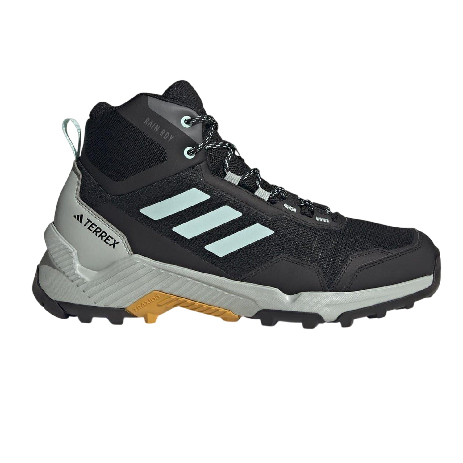 Black - Front - Adidas Mens Eastrail 2.0 Rain.RDY Mid Cut Hiking Boots