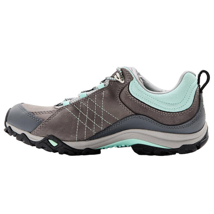 Charcoal-Beach - Back - Oboz Womens-Ladies Leather Waterproof Hiking Shoes