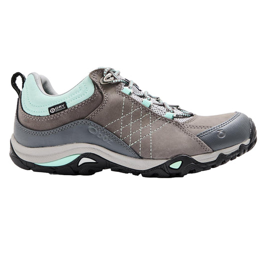 Charcoal-Beach - Front - Oboz Womens-Ladies Leather Waterproof Hiking Shoes