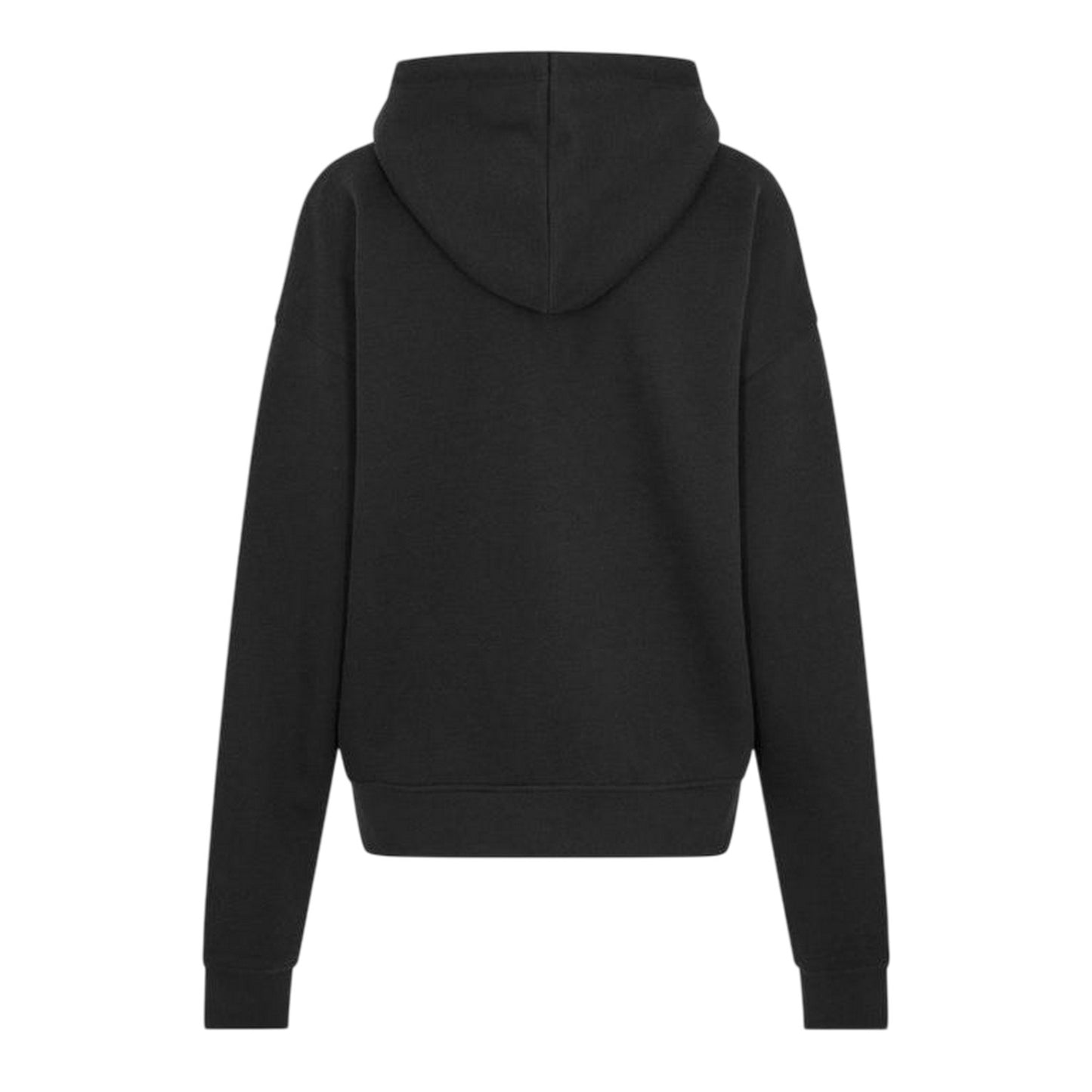 Black - Back - USA Womens-Ladies Oversized Full Zip Hoodie