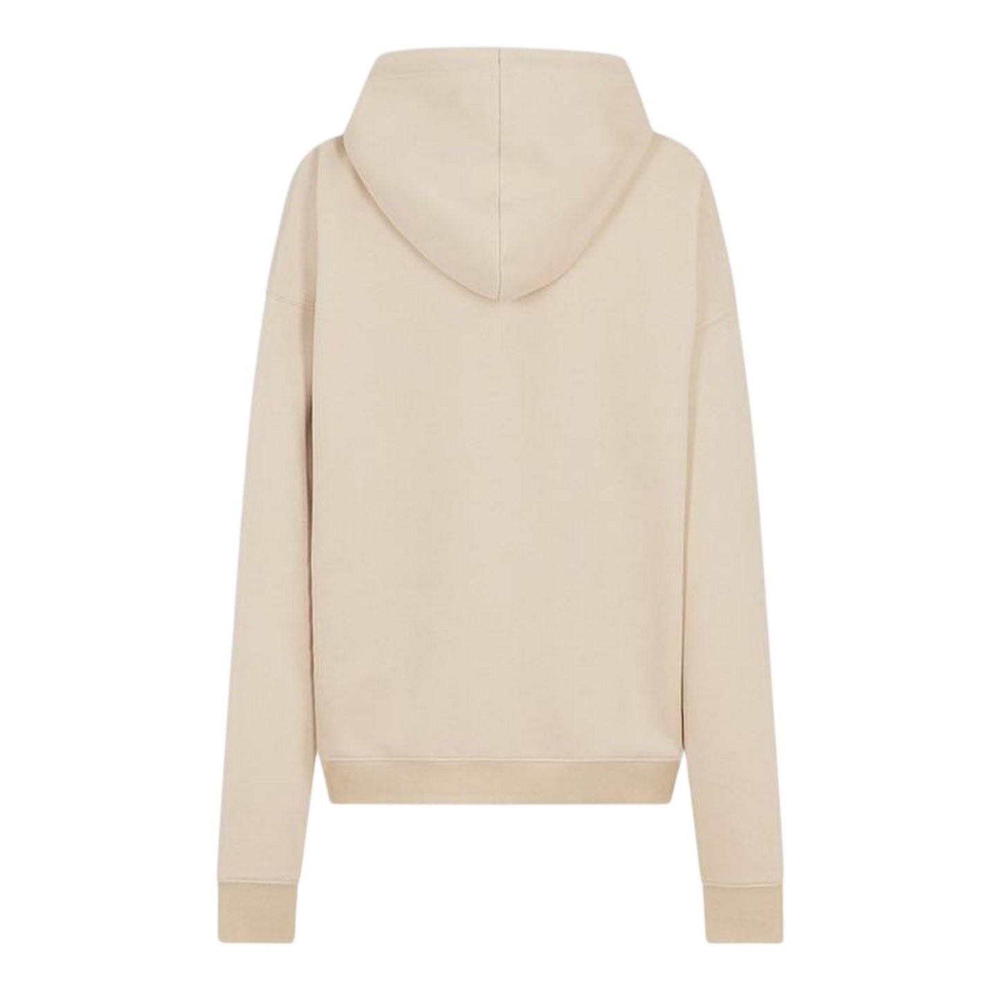 Cream - Back - USA Womens-Ladies Oversized Full Zip Hoodie