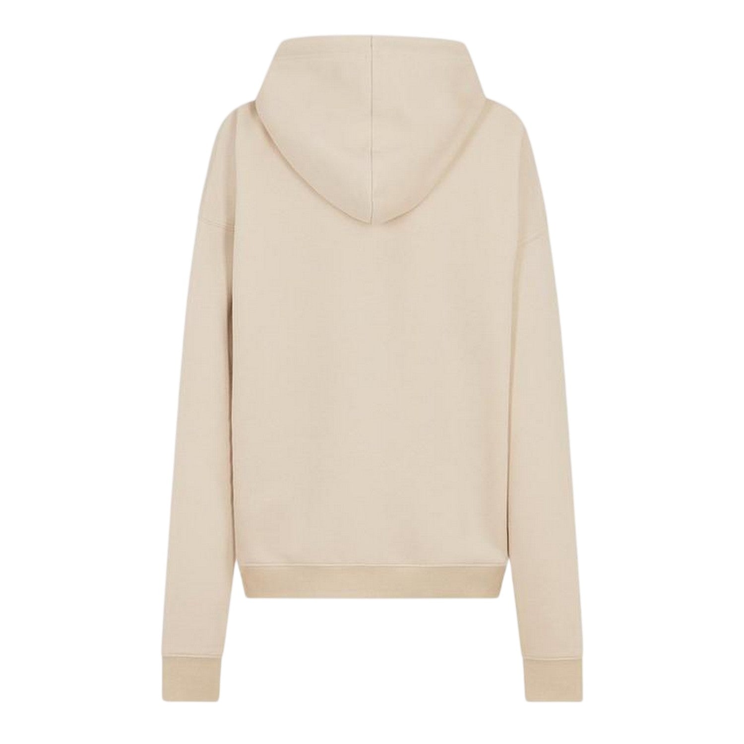 Cream - Back - USA Womens-Ladies Oversized Full Zip Hoodie