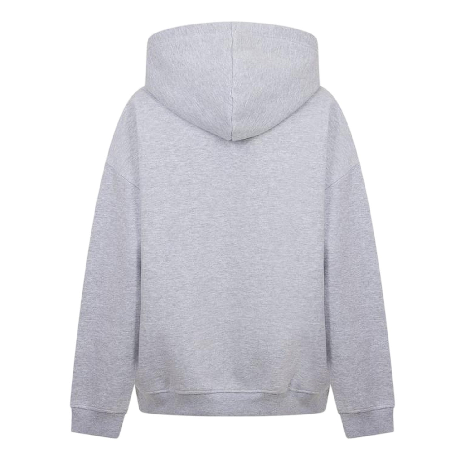 Grey Marl Marl - Back - USA Womens-Ladies Oversized Full Zip Hoodie