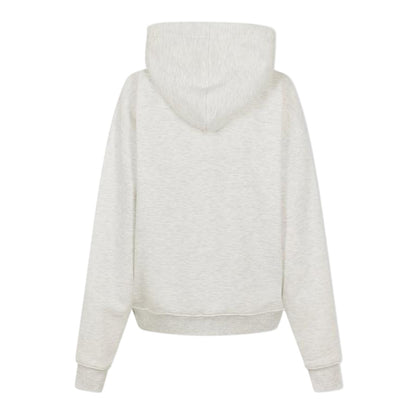 Ice Marl - Back - USA Womens-Ladies Oversized Full Zip Hoodie