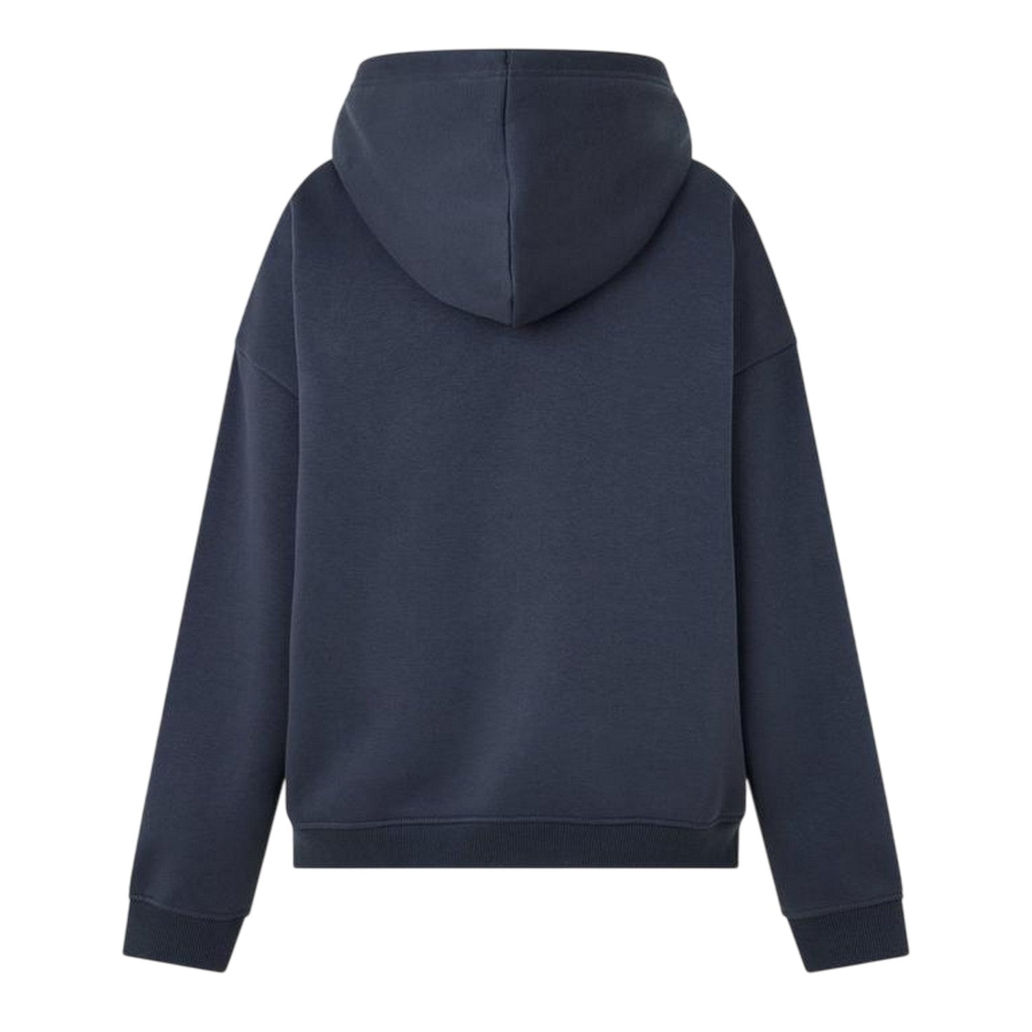 Charcoal - Back - USA Womens-Ladies Oversized Full Zip Hoodie