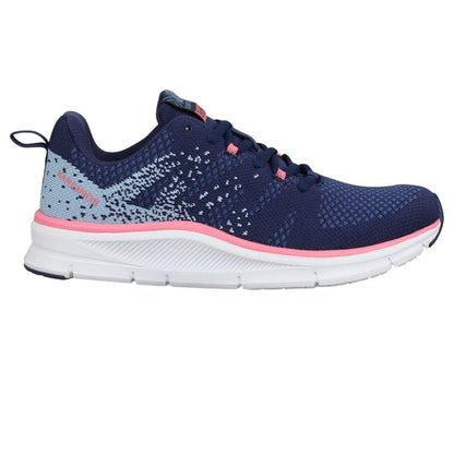 Navy-Blue-Pink - Front - Karrimor Womens-Ladies Duma 6 Ortholite Trainers