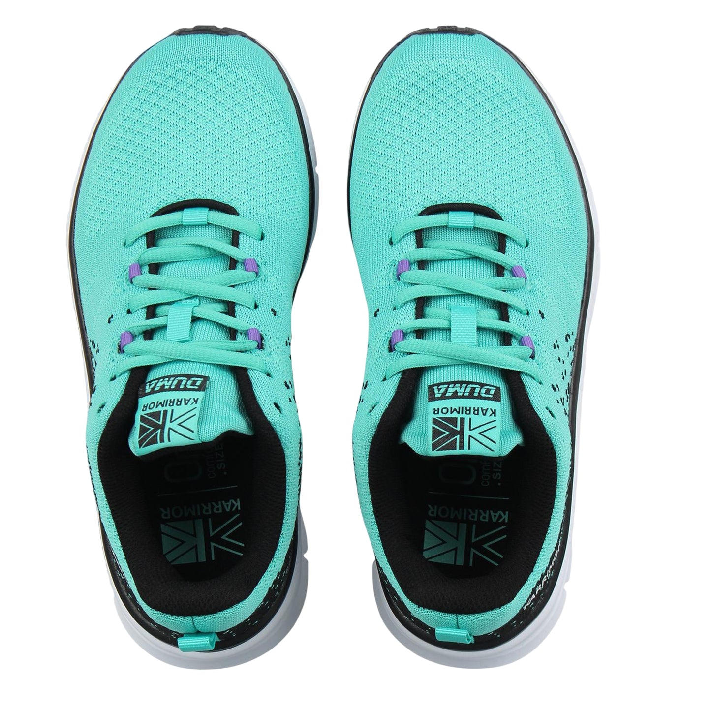 Turquoise-Black - Side - Karrimor Womens-Ladies Duma 6 Ortholite Trainers