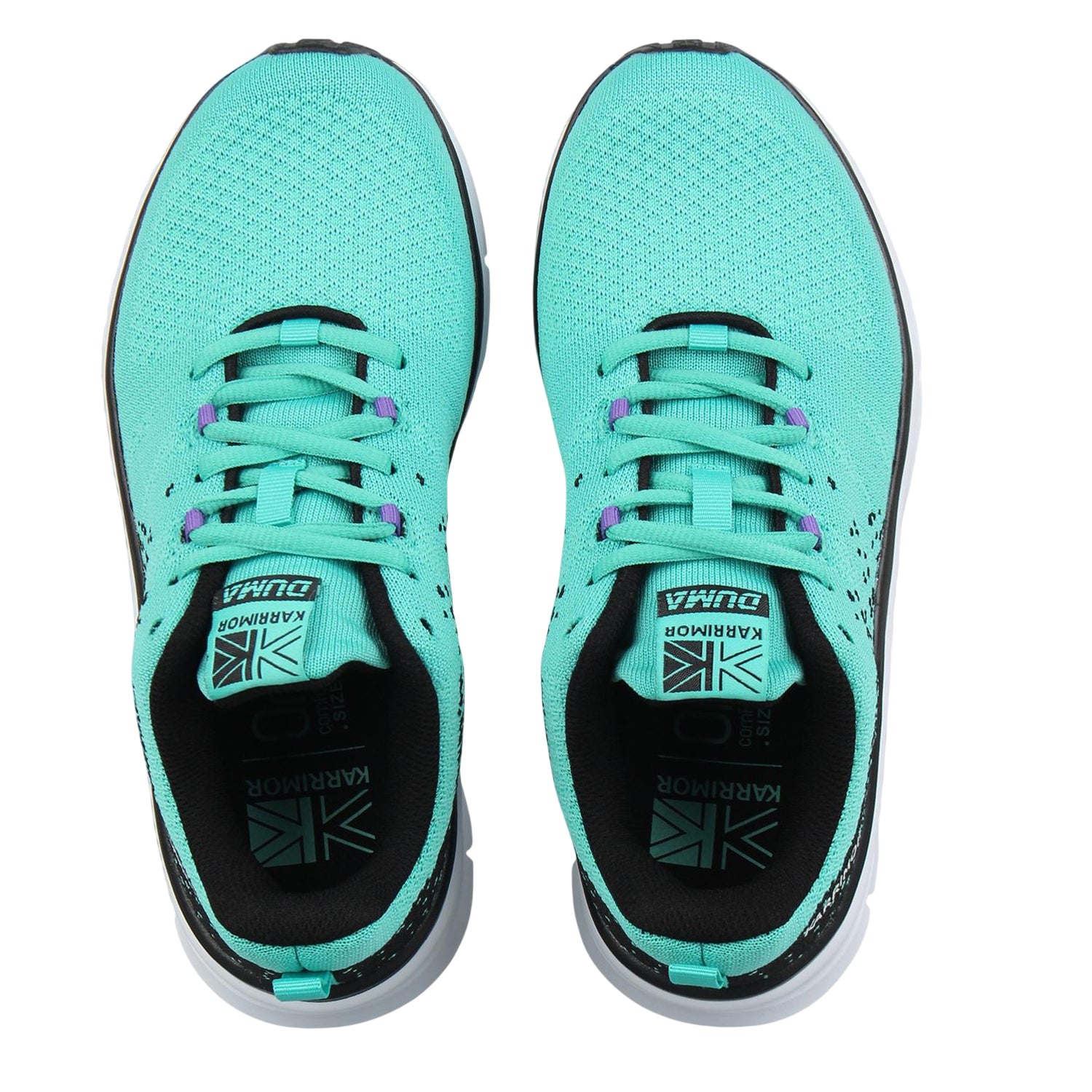 Turquoise-Black - Side - Karrimor Womens-Ladies Duma 6 Ortholite Trainers