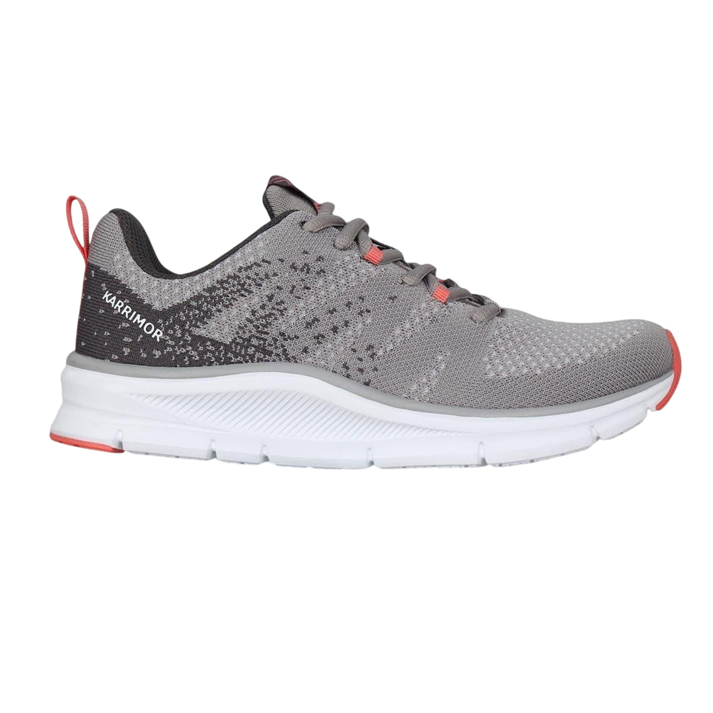 Grey-Coral - Front - Karrimor Womens-Ladies Duma 6 Ortholite Trainers