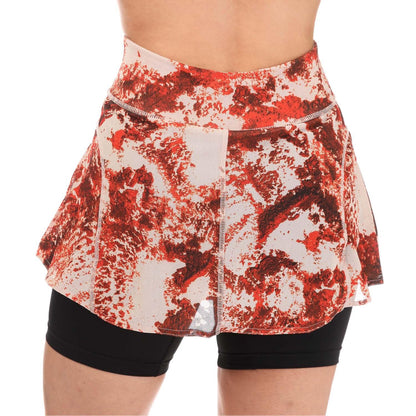 Taupe - Back - Adidas Womens-Ladies Paris Match Tennis Skirt