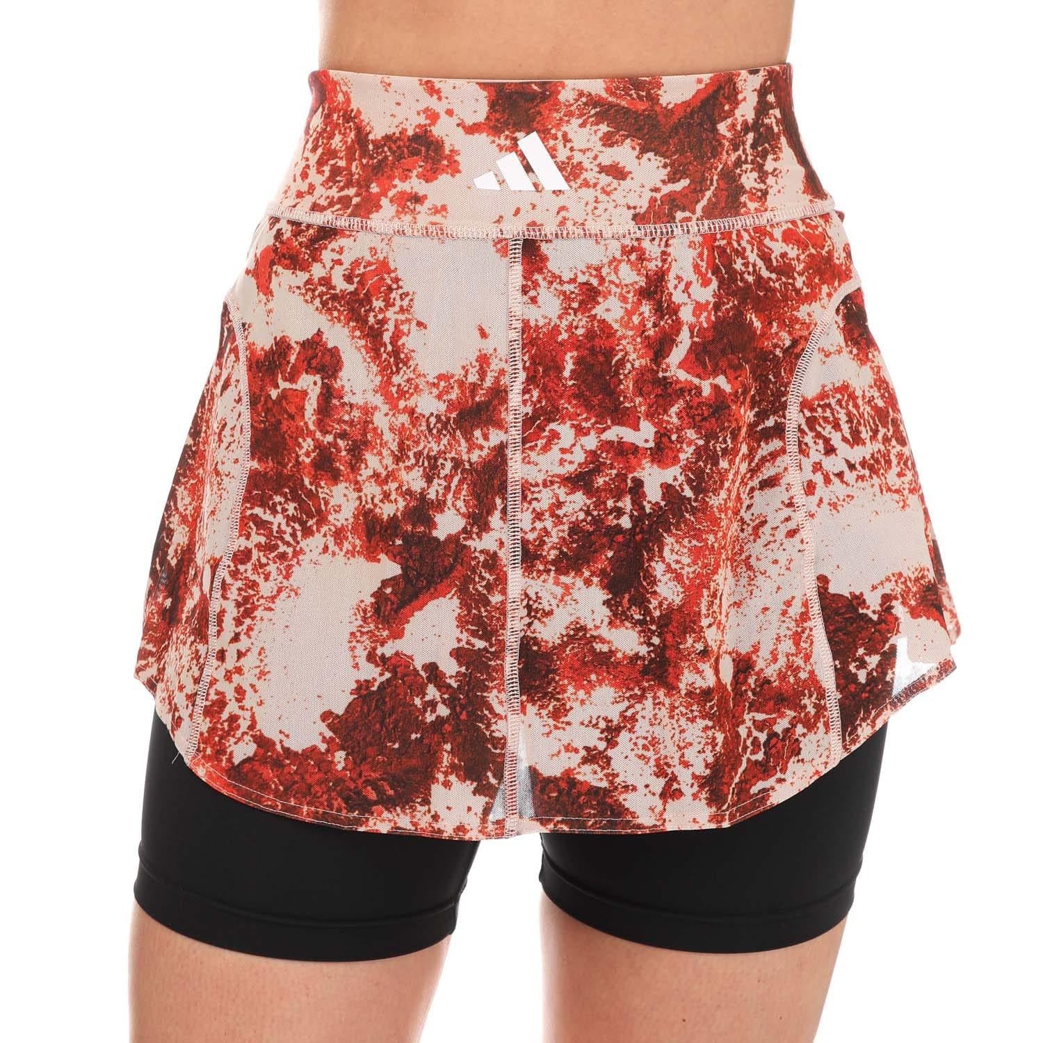 Taupe - Front - Adidas Womens-Ladies Paris Match Tennis Skirt