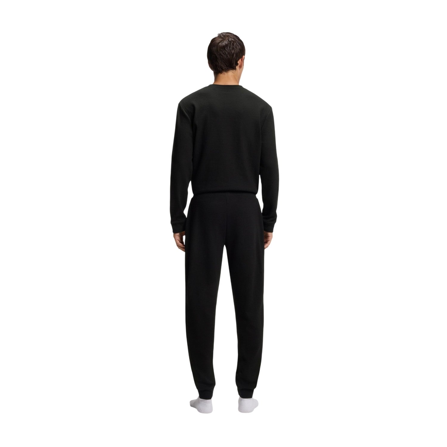 Black - Back - Hugo Mens Austin Pyjama Bottoms