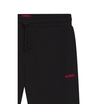 Black - Side - Hugo Mens Austin Pyjama Bottoms
