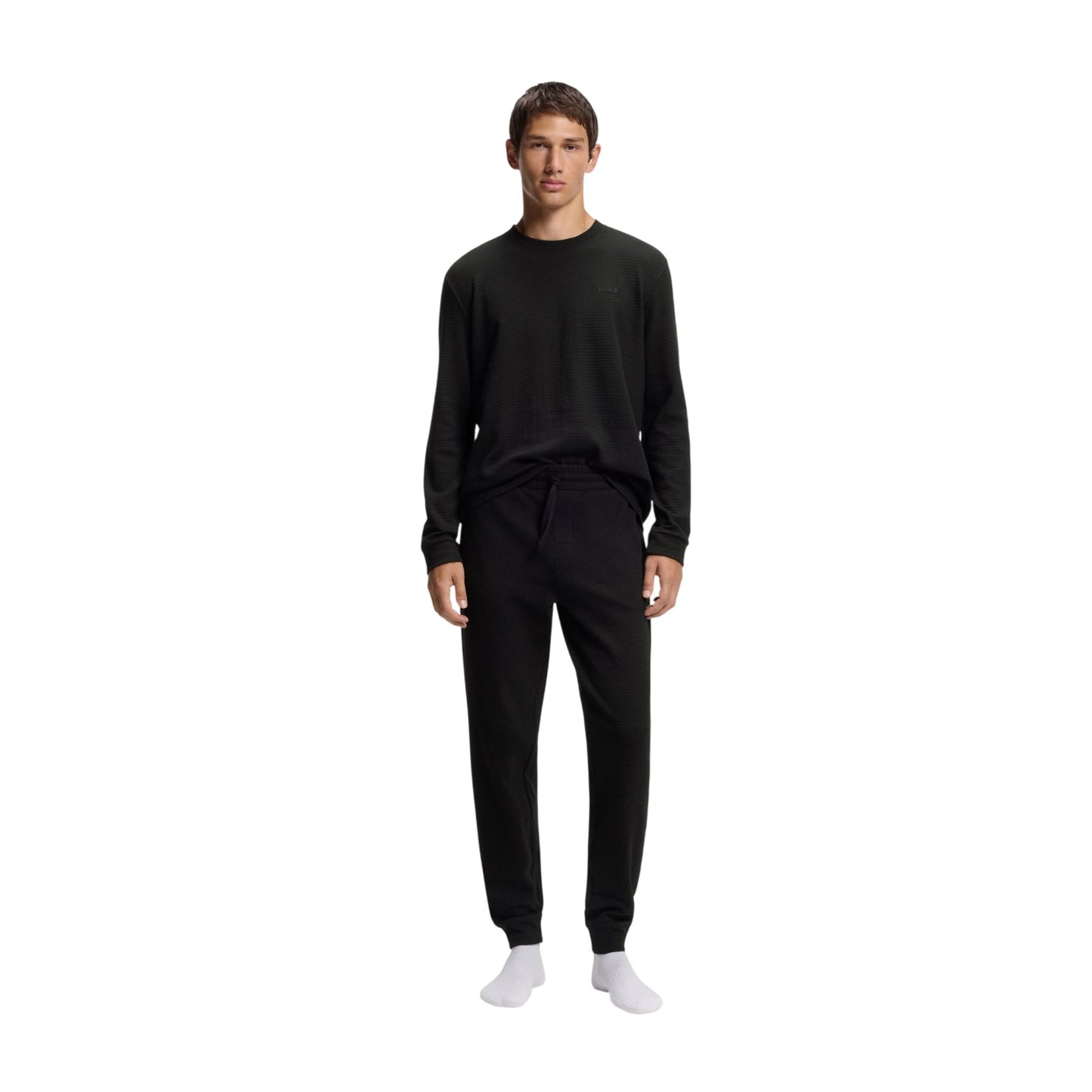 Black - Lifestyle - Hugo Mens Austin Pyjama Bottoms