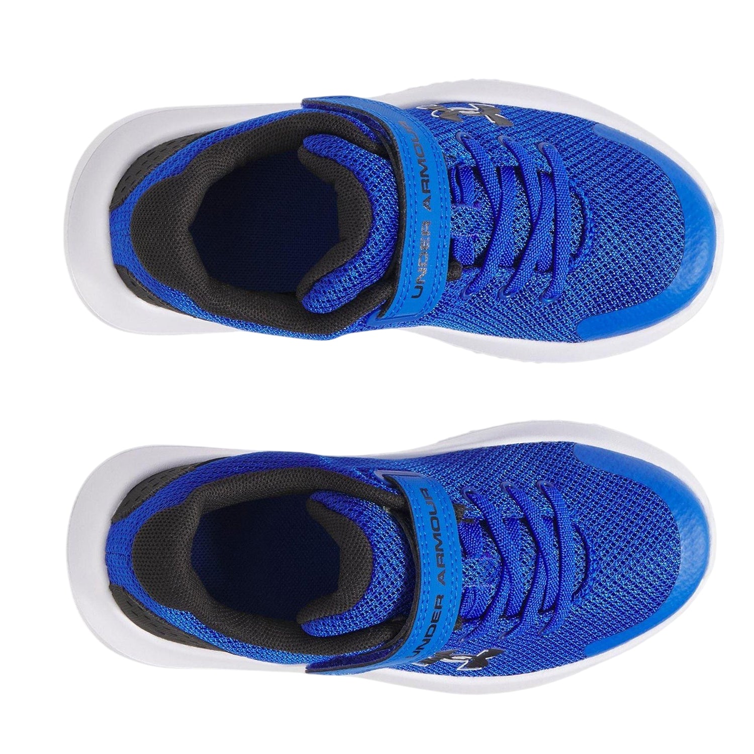 Blue - Side - Under Armour Childrens-Kids Surge 4 Trainers