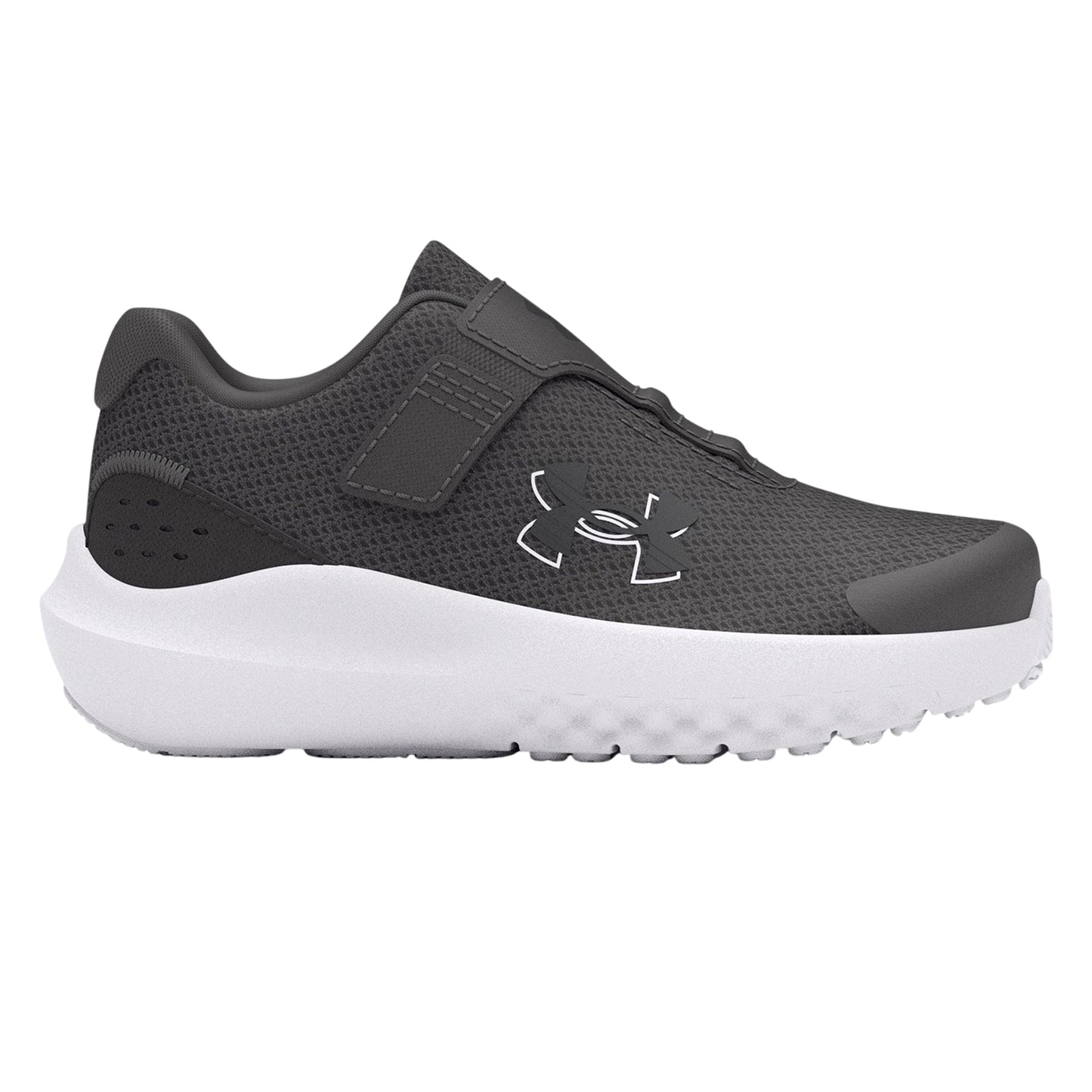 Grey - Front - Under Armour Childrens-Kids Surge 4 Trainers