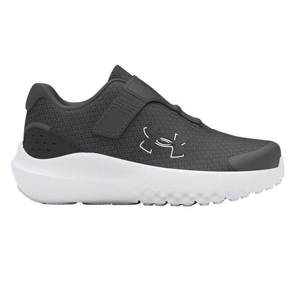 Grey - Front - Under Armour Childrens-Kids Surge 4 Trainers