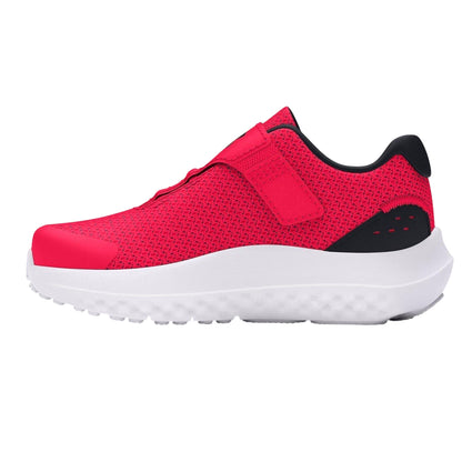 Red - Back - Under Armour Childrens-Kids Surge 4 Trainers