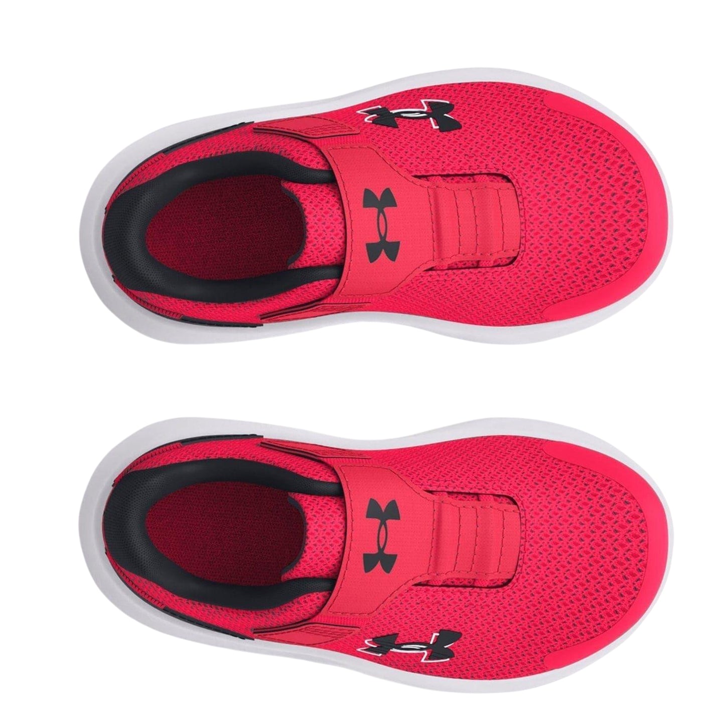 Red - Side - Under Armour Childrens-Kids Surge 4 Trainers