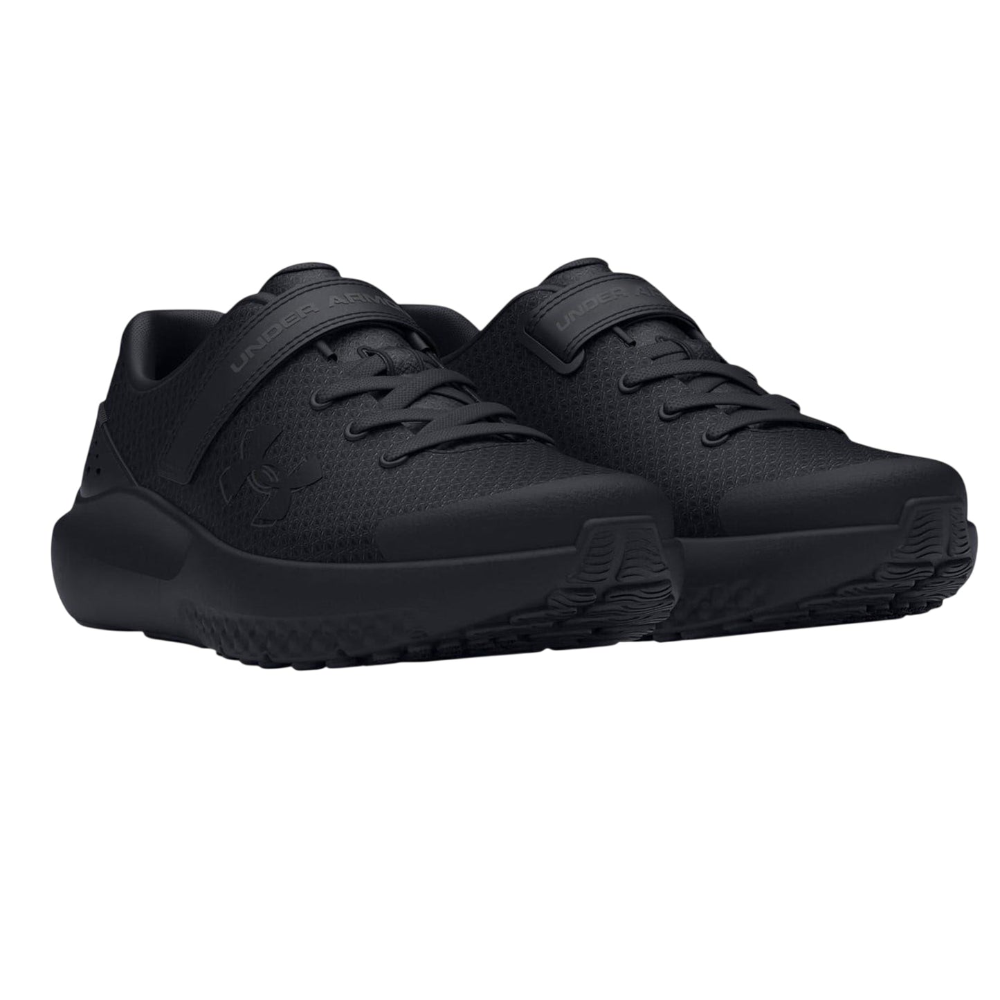 Black - Lifestyle - Under Armour Childrens-Kids Surge 4 Trainers