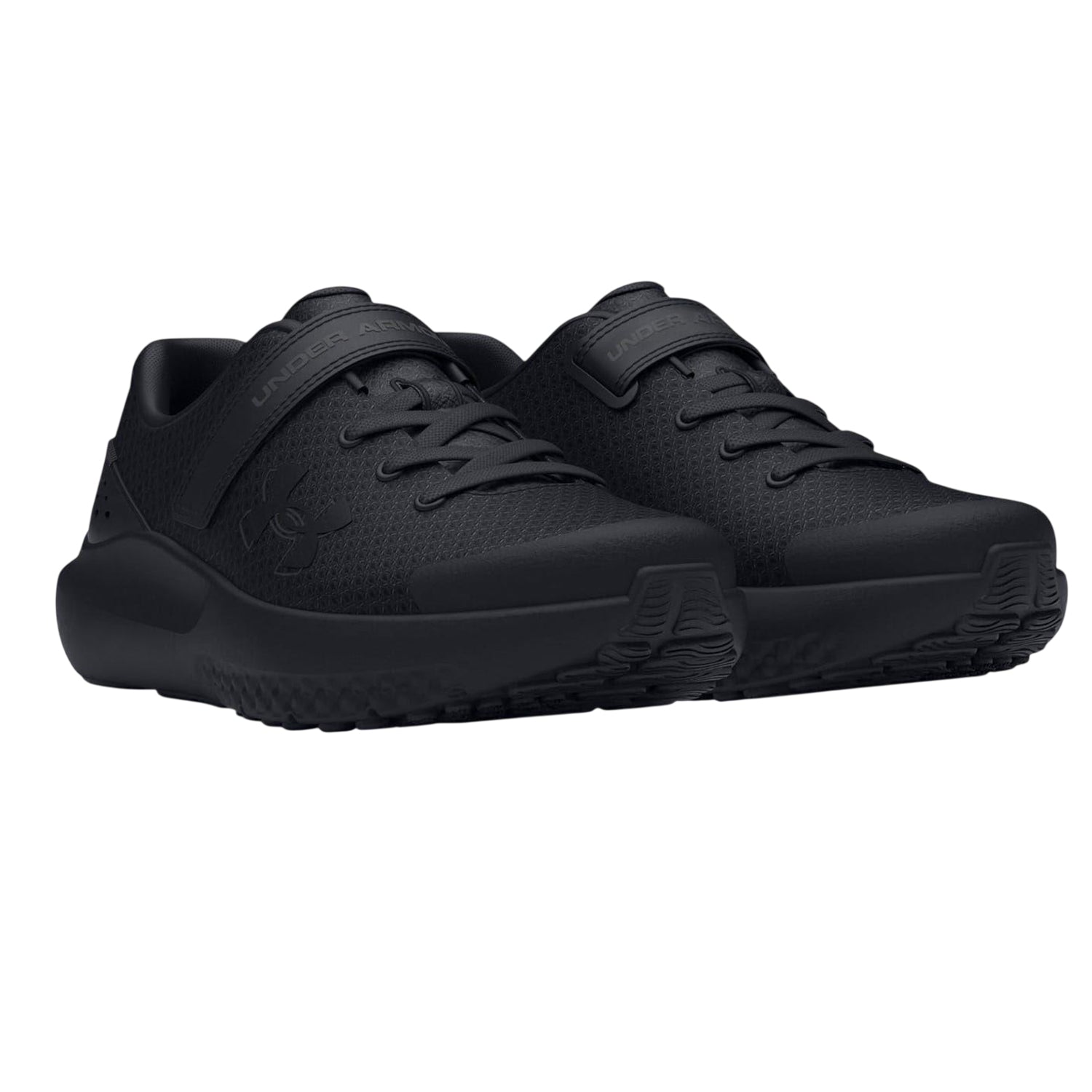 Black - Lifestyle - Under Armour Childrens-Kids Surge 4 Trainers