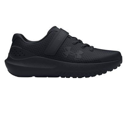 Black - Front - Under Armour Childrens-Kids Surge 4 Trainers