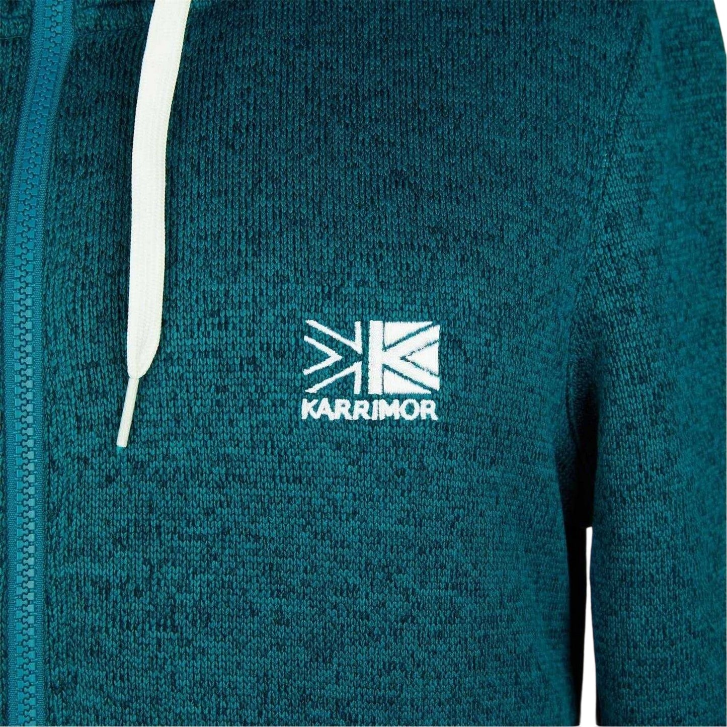 Teal - Side - Karrimor Womens-Ladies Orbit Full Zip Hoodie