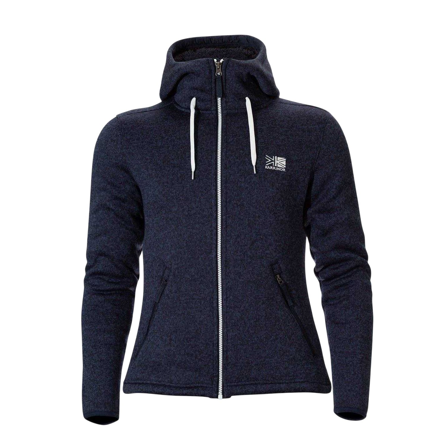 Navy - Front - Karrimor Womens-Ladies Orbit Full Zip Hoodie