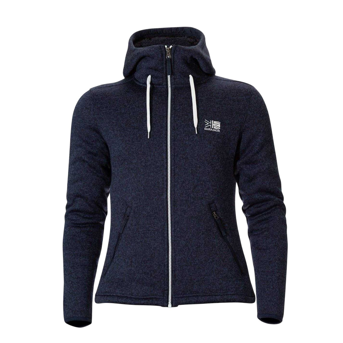 Navy - Front - Karrimor Womens-Ladies Orbit Full Zip Hoodie