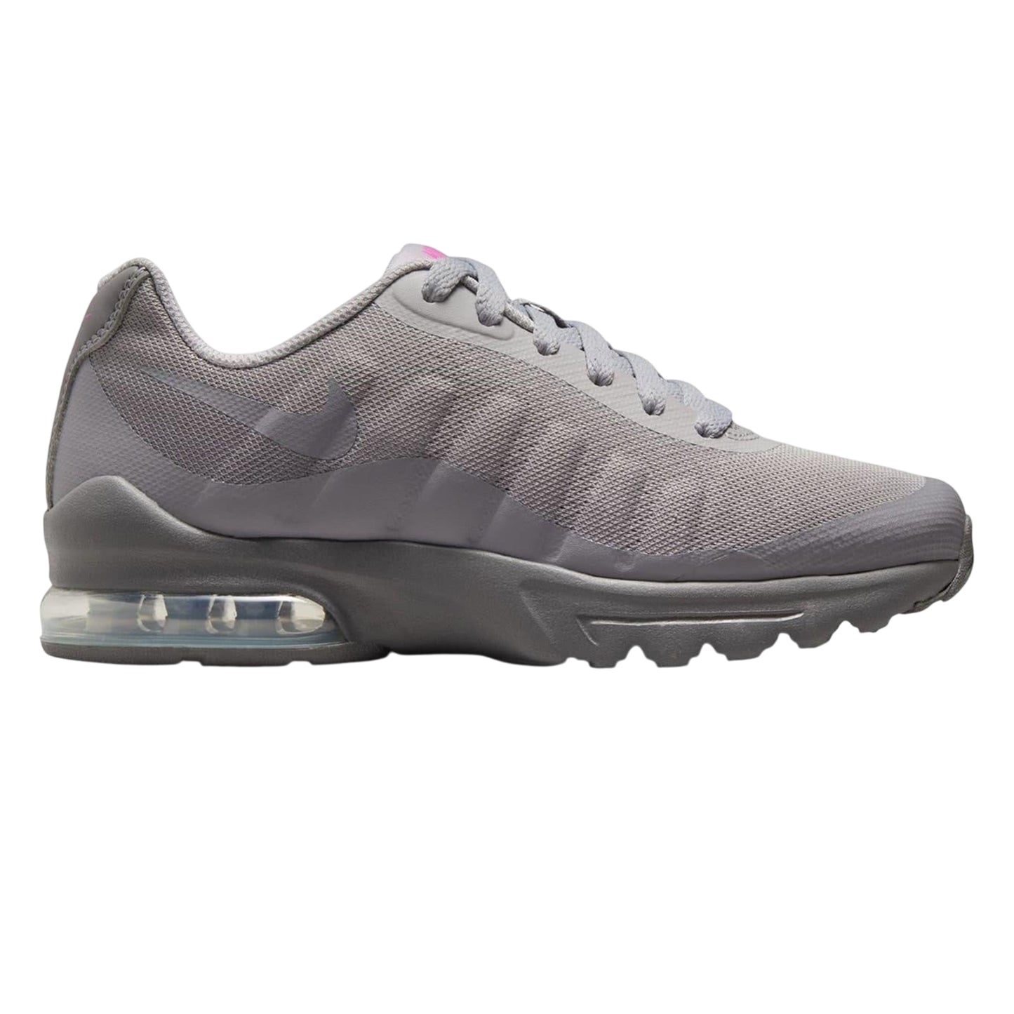 Grey-Pink - Front - Nike Girls Air Max Invigor Trainers