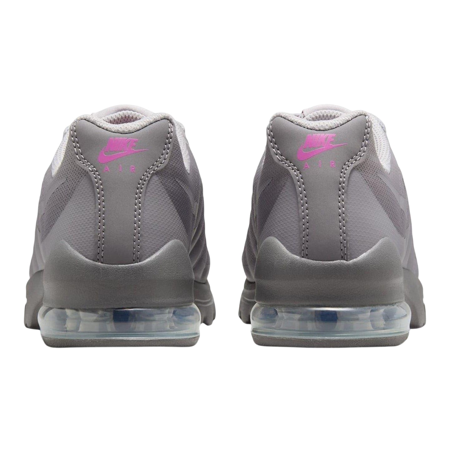 Grey-Pink - Back - Nike Girls Air Max Invigor Trainers