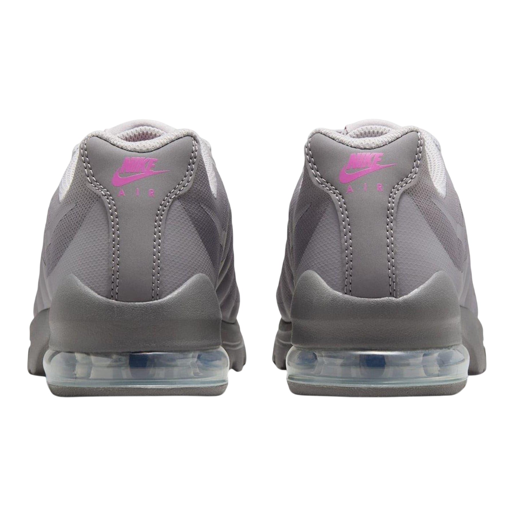 Grey-Pink - Back - Nike Girls Air Max Invigor Trainers
