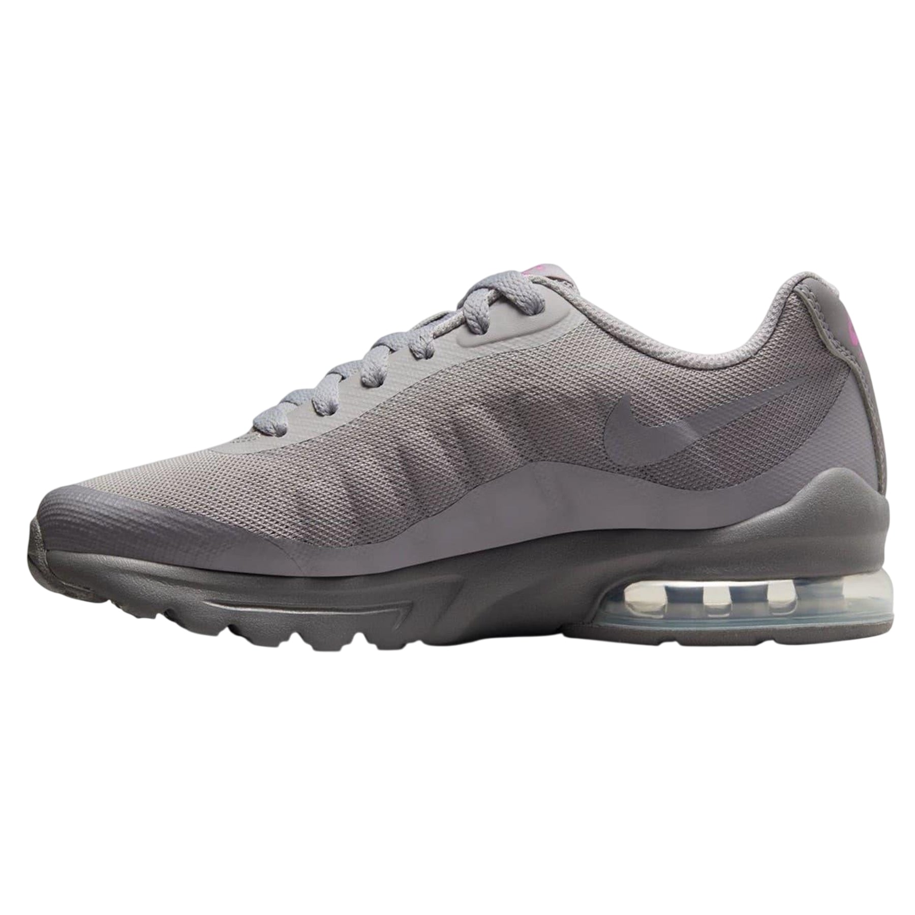 Grey-Pink - Side - Nike Girls Air Max Invigor Trainers