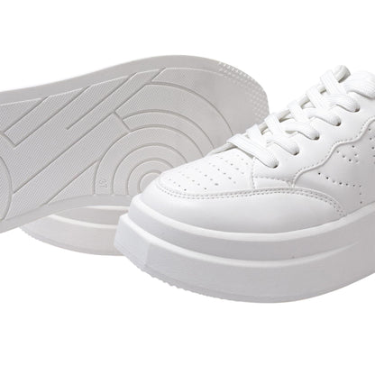 White - Lifestyle - Kappa Womens-Ladies Ari Casual Platform Trainers