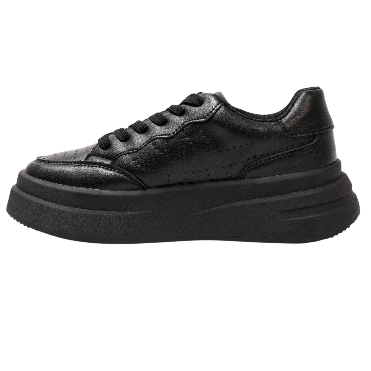 Black - Back - Kappa Womens-Ladies Ari Casual Platform Trainers